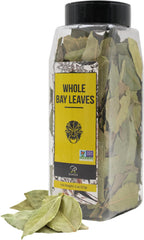 Soeos Bay Leaves 2oz whole leaves close-up for rich soups.