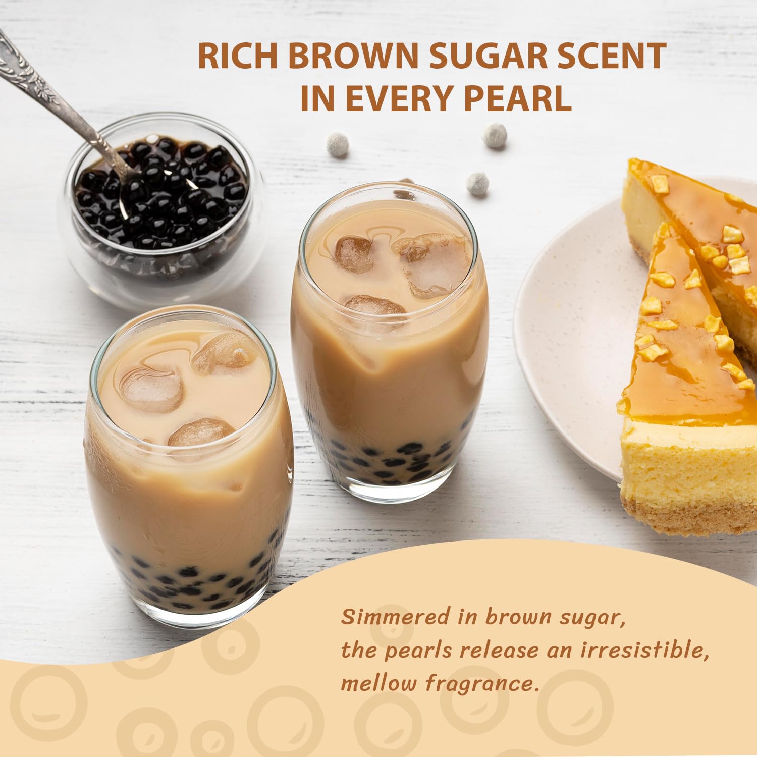 Soeos bubbles in drinks for homemade bubble tea preparation.