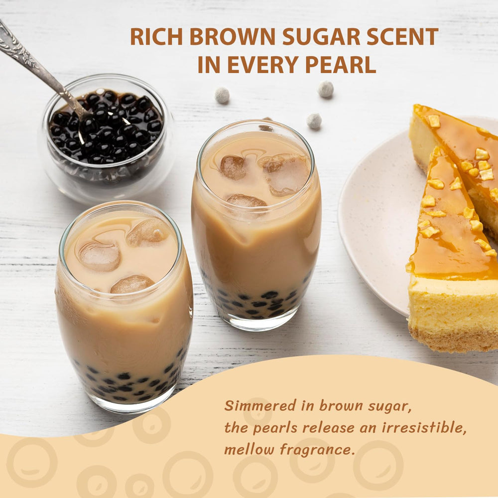 Soeos bubbles in drinks for homemade bubble tea preparation.
