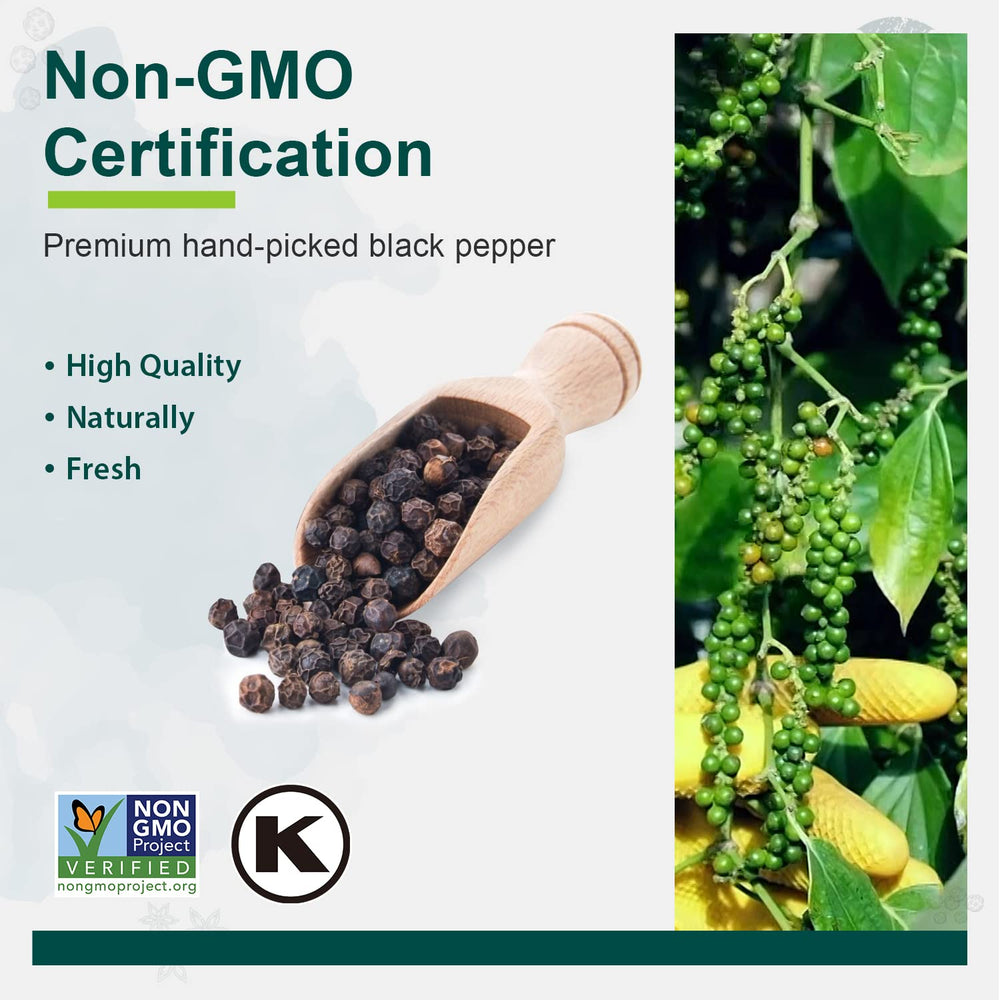 Soeos bulk black pepper pack for refill and ongoing use