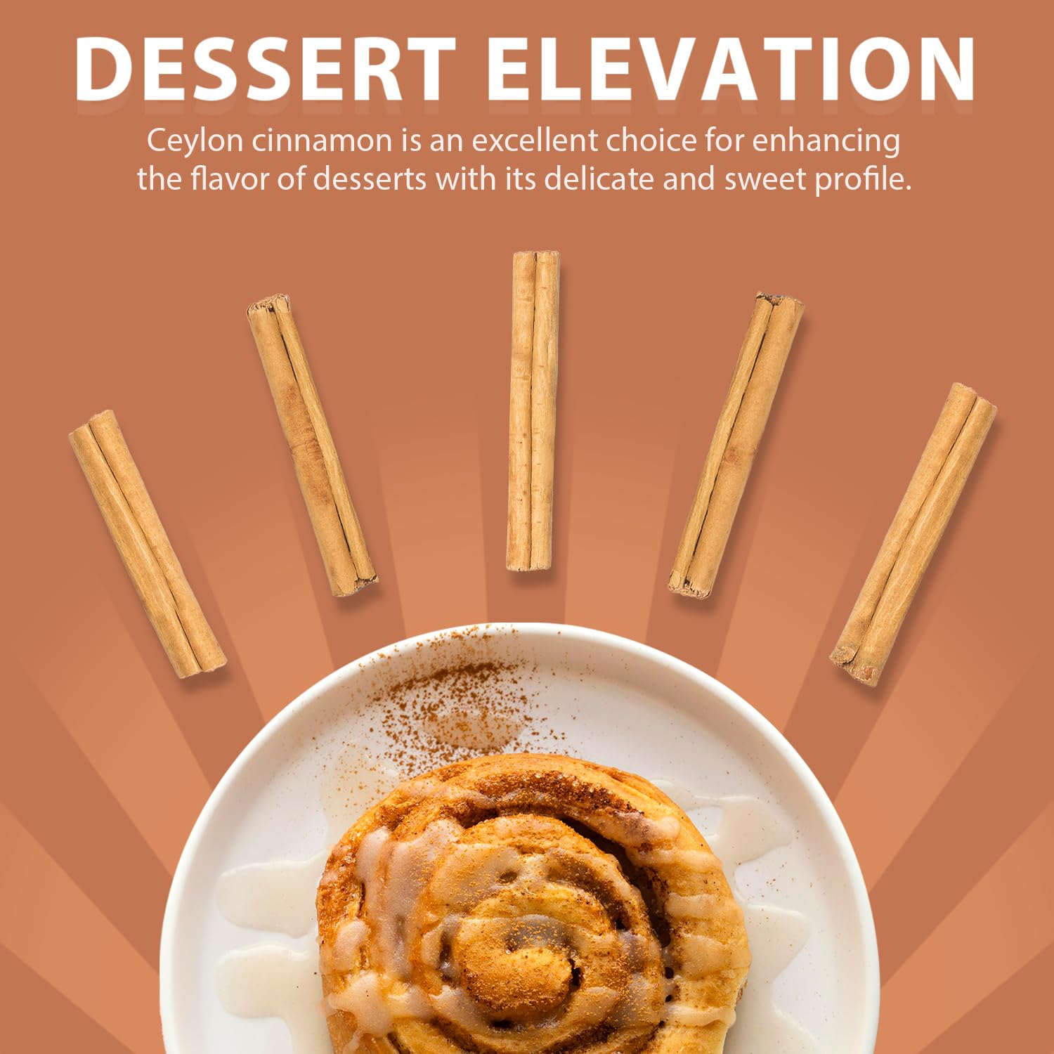 Soeos cinnamon sticks in kitchen—elevate recipes with warm, mild spice.