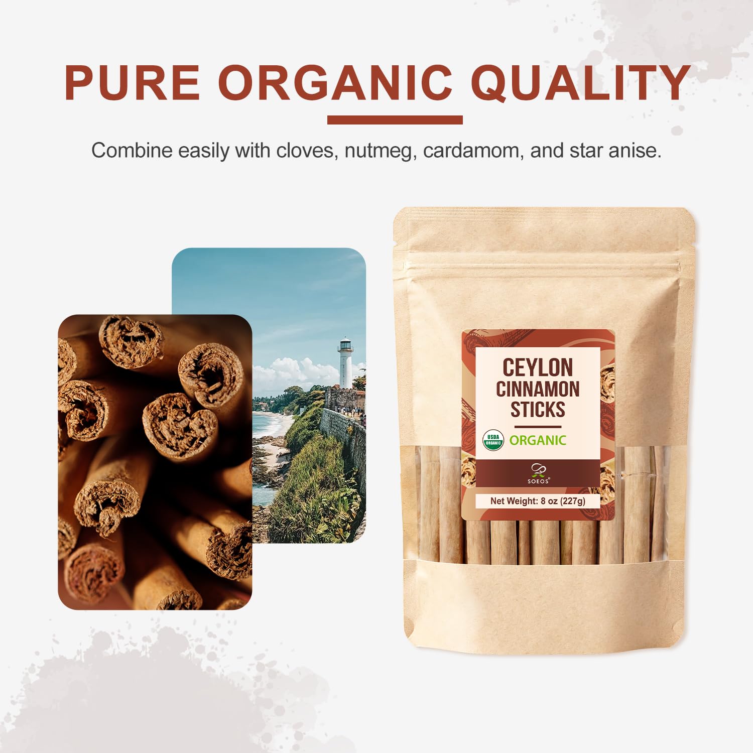 Soeos cinnamon sticks add natural depth to baking and desserts