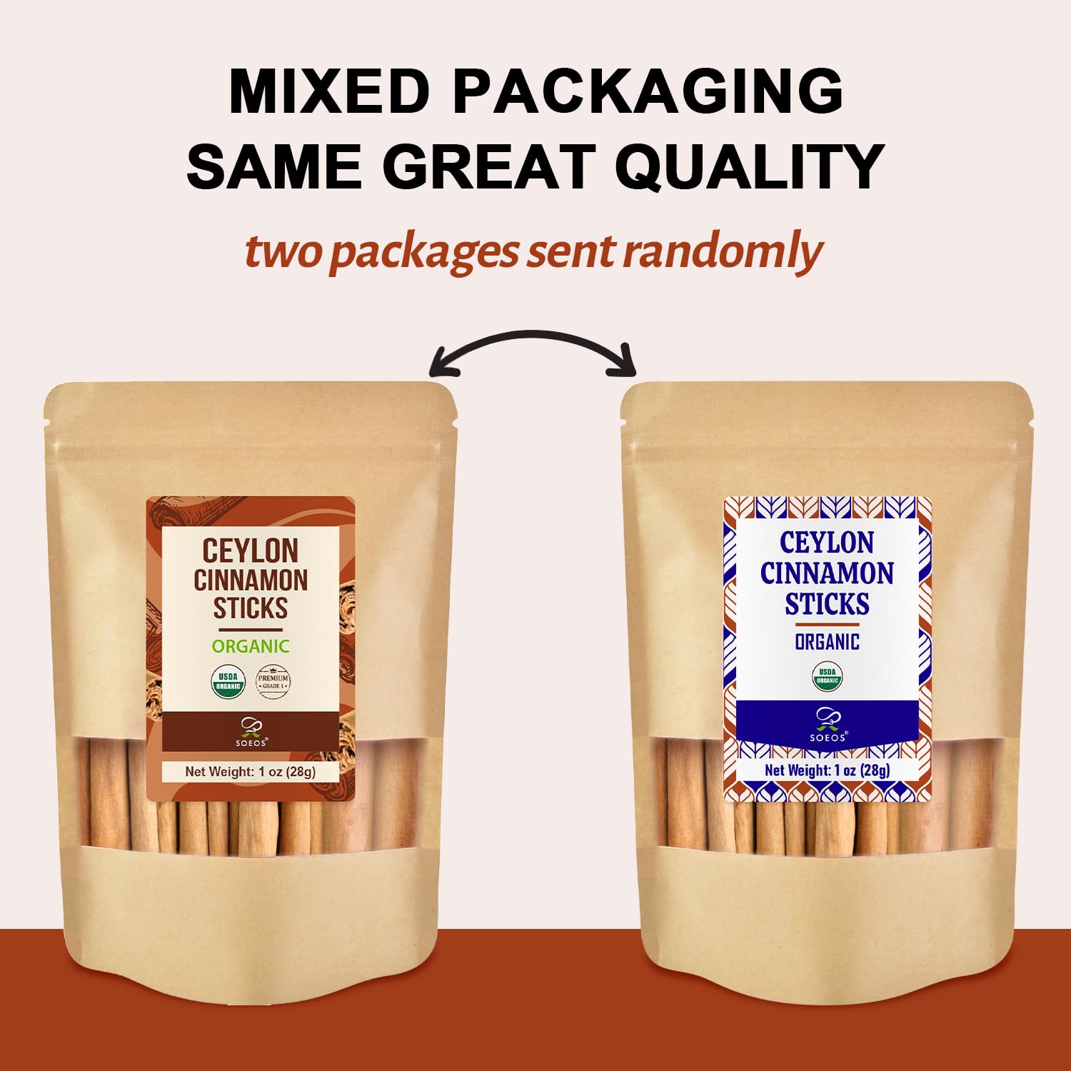 Soeos Ceylon cinnamon sticks—premium aroma ideal for spice blends.