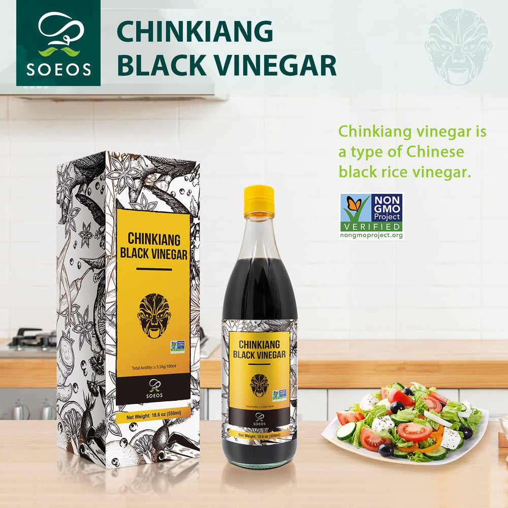 Soeos Chinkiang vinegar enhances braised meat with a malty note