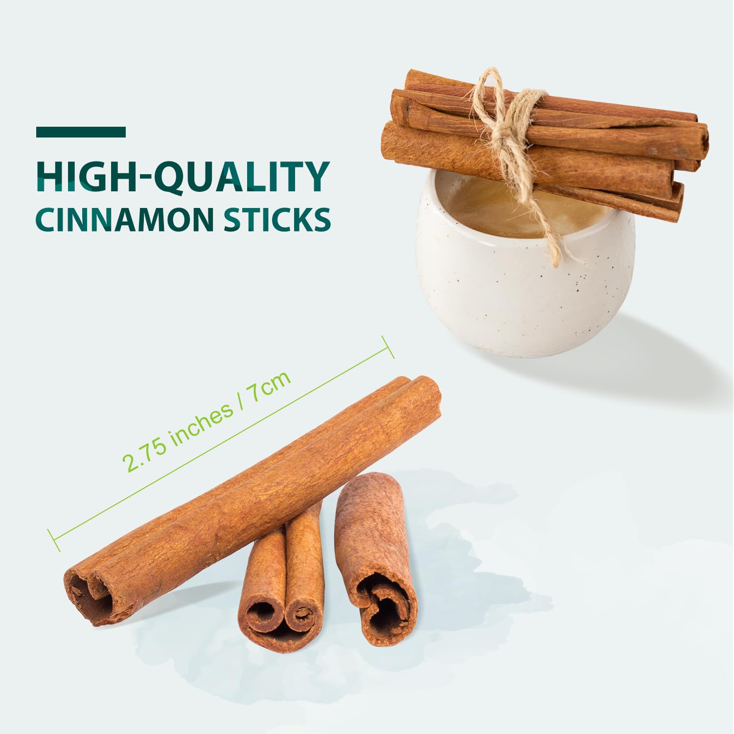 Soeos cinnamon sticks rolled into a gift-ready bundle