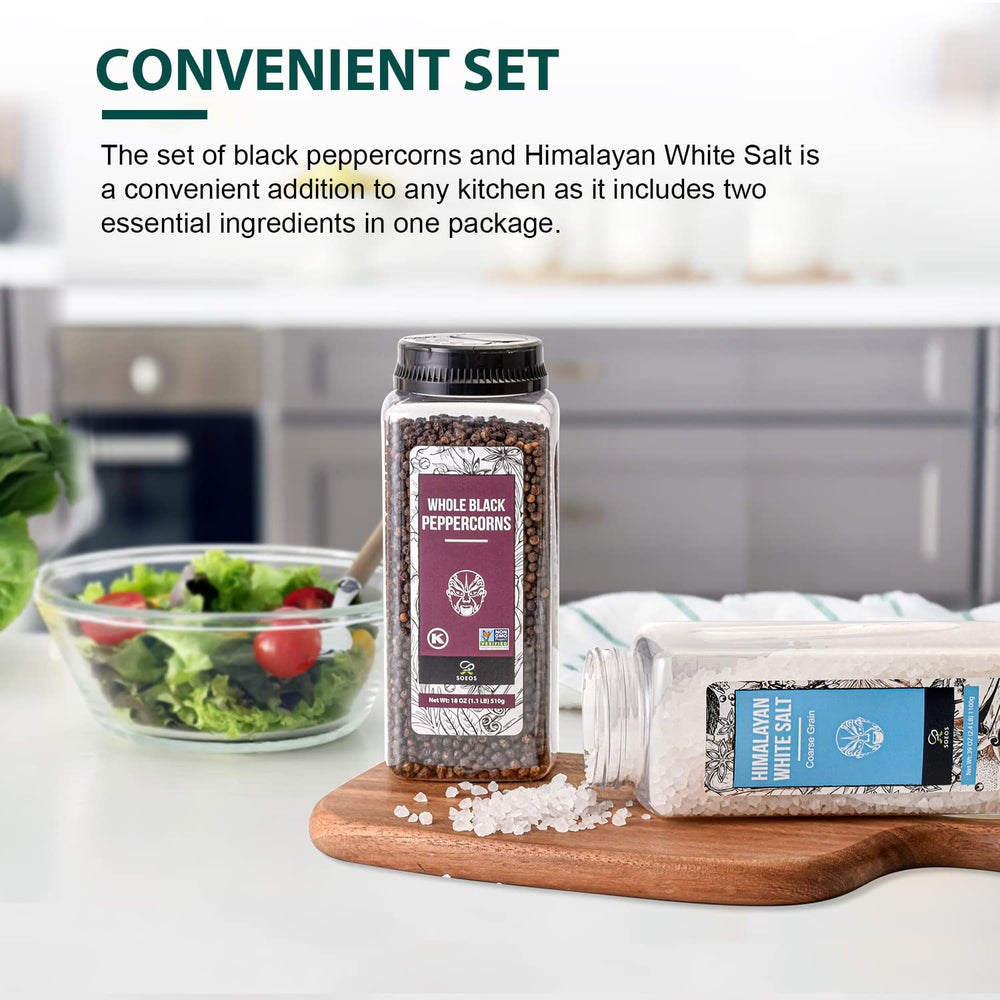 Soeos crystal salt closeup highlights texture for precise seasoning.