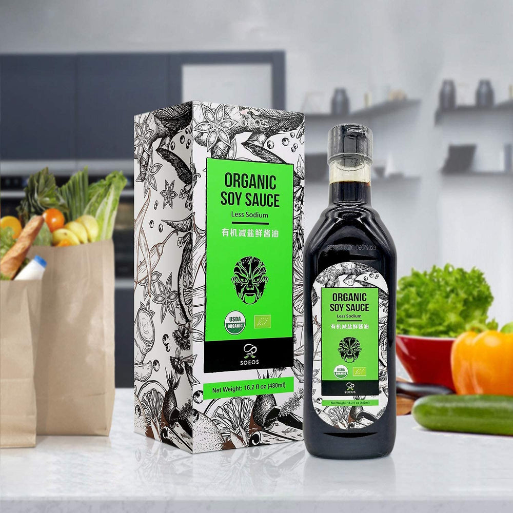 Soeos dressing on greens adds depth and aroma.