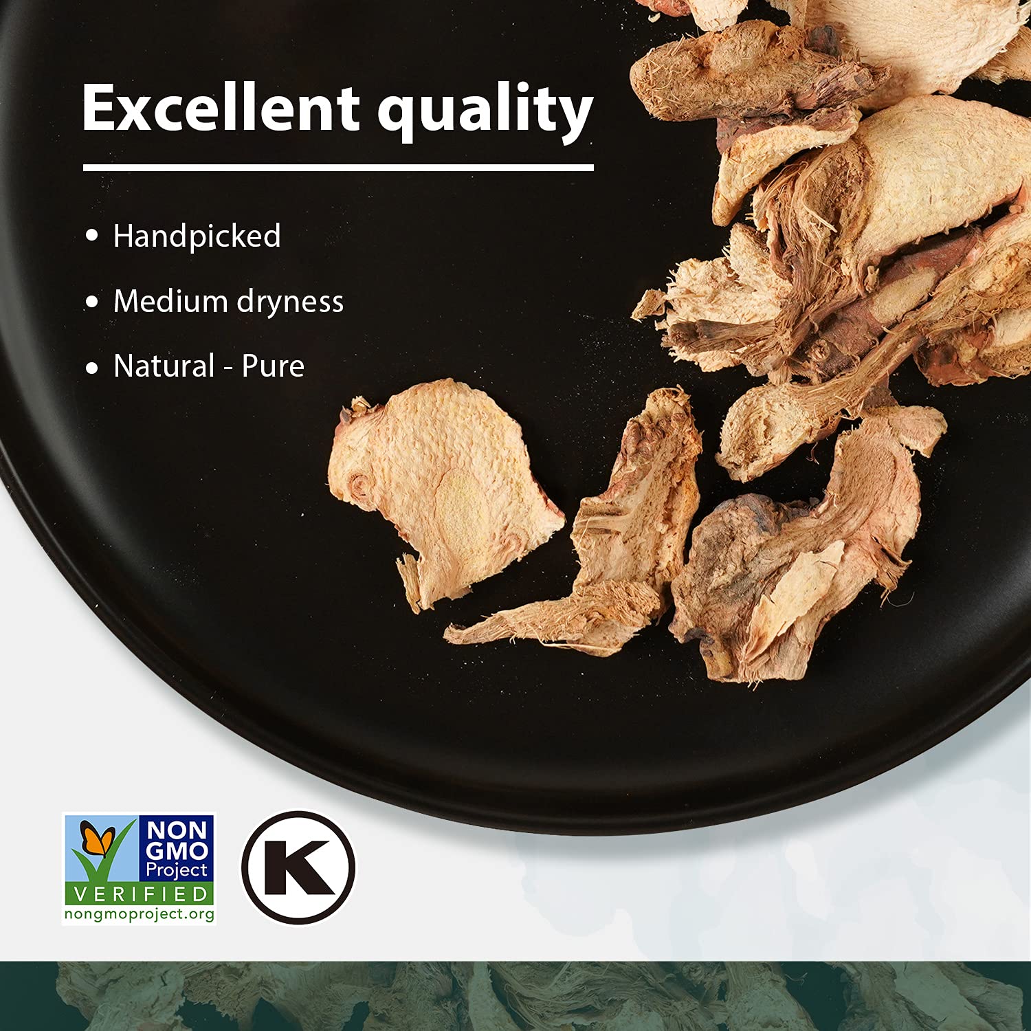 Soeos galangal slices used for curry pastes and spiced blends
