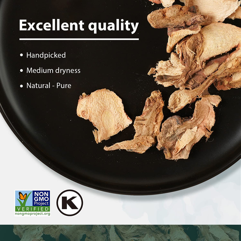 Soeos galangal slices used for curry pastes and spiced blends