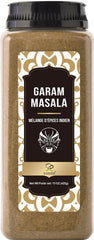 Soeos Garam Masala bottle close-up showing warm spice aroma for curries.