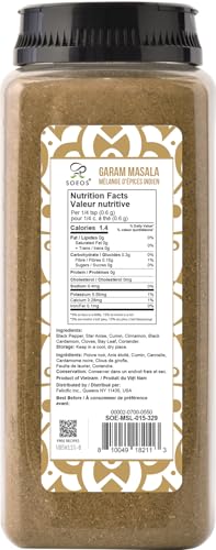 Soeos Garam Masala spice pour captures fragrant steam ready for sauces and stir-fry.