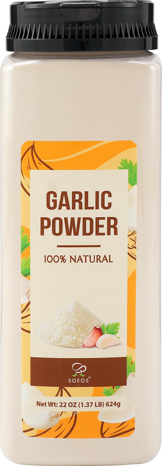 Soeos garlic powder aroma release suggesting versatile uses in meals