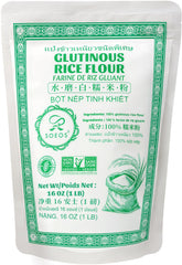 Soeos glutinous rice flour 16oz pack, a versatile pantry staple for chewy textures