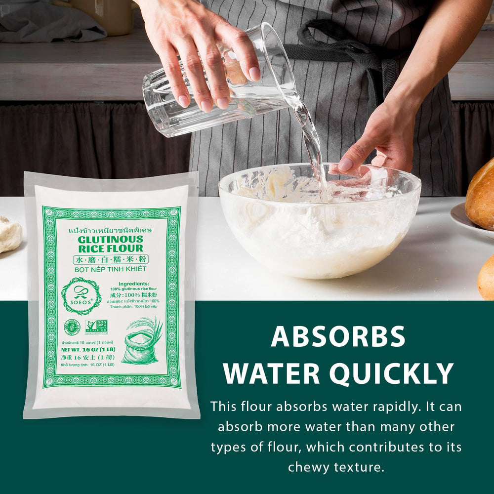 Soeos glutinous rice flour thickener for smooth sauces