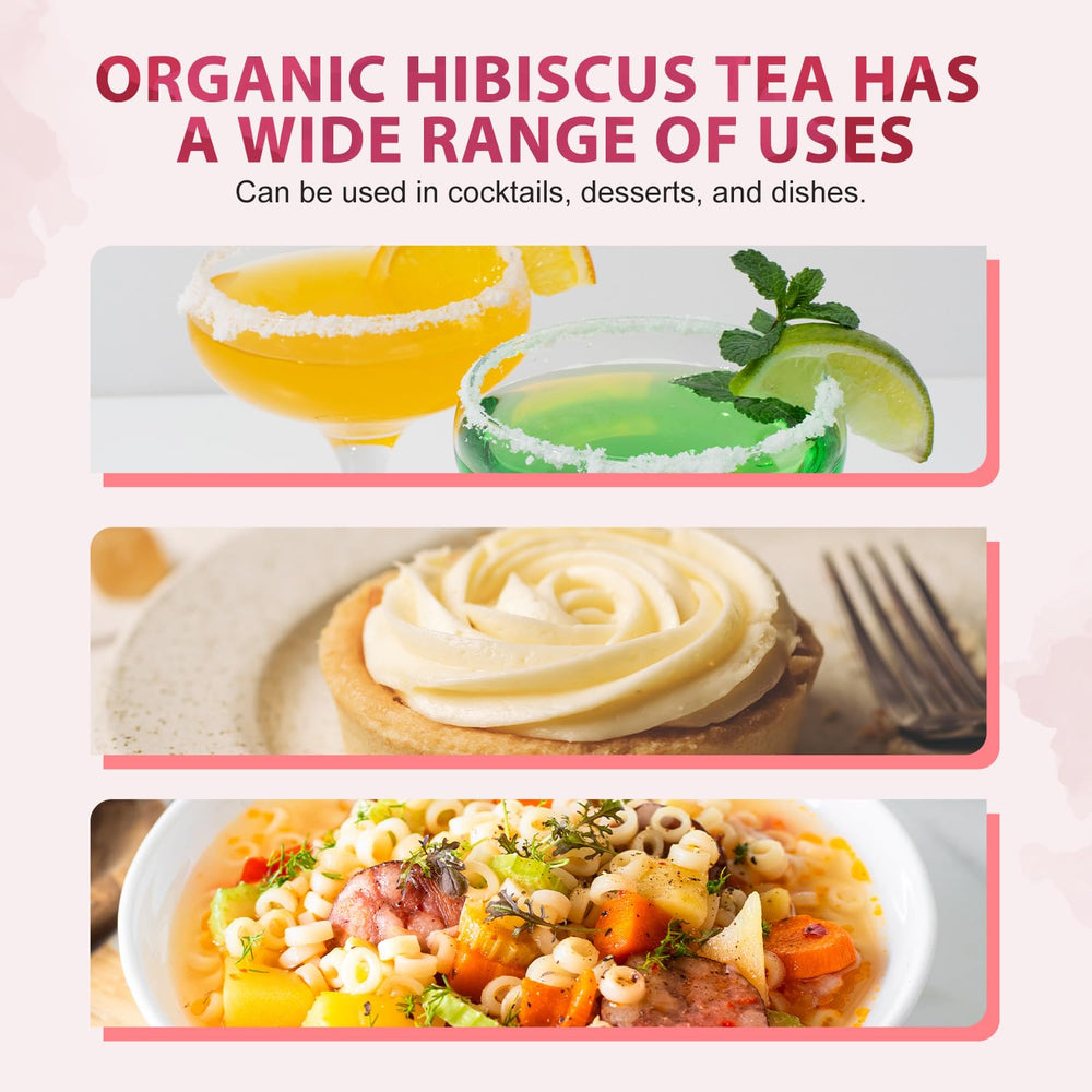 Soeos Hibiscus Flower Tea aroma with floral notes for blends.