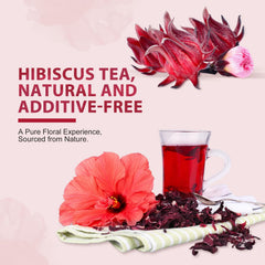 Soeos Hibiscus Flowers resealable bag preserves color and aroma between brews.