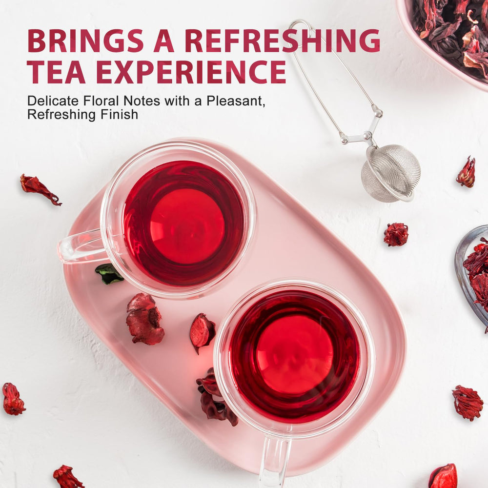 Soeos Hibiscus Petals bulk pack for daily caffeine-free enjoyment.