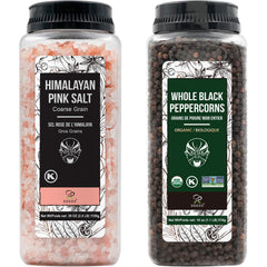 Soeos Himalayan pink salt coarse crystals for gourmet seasoning.