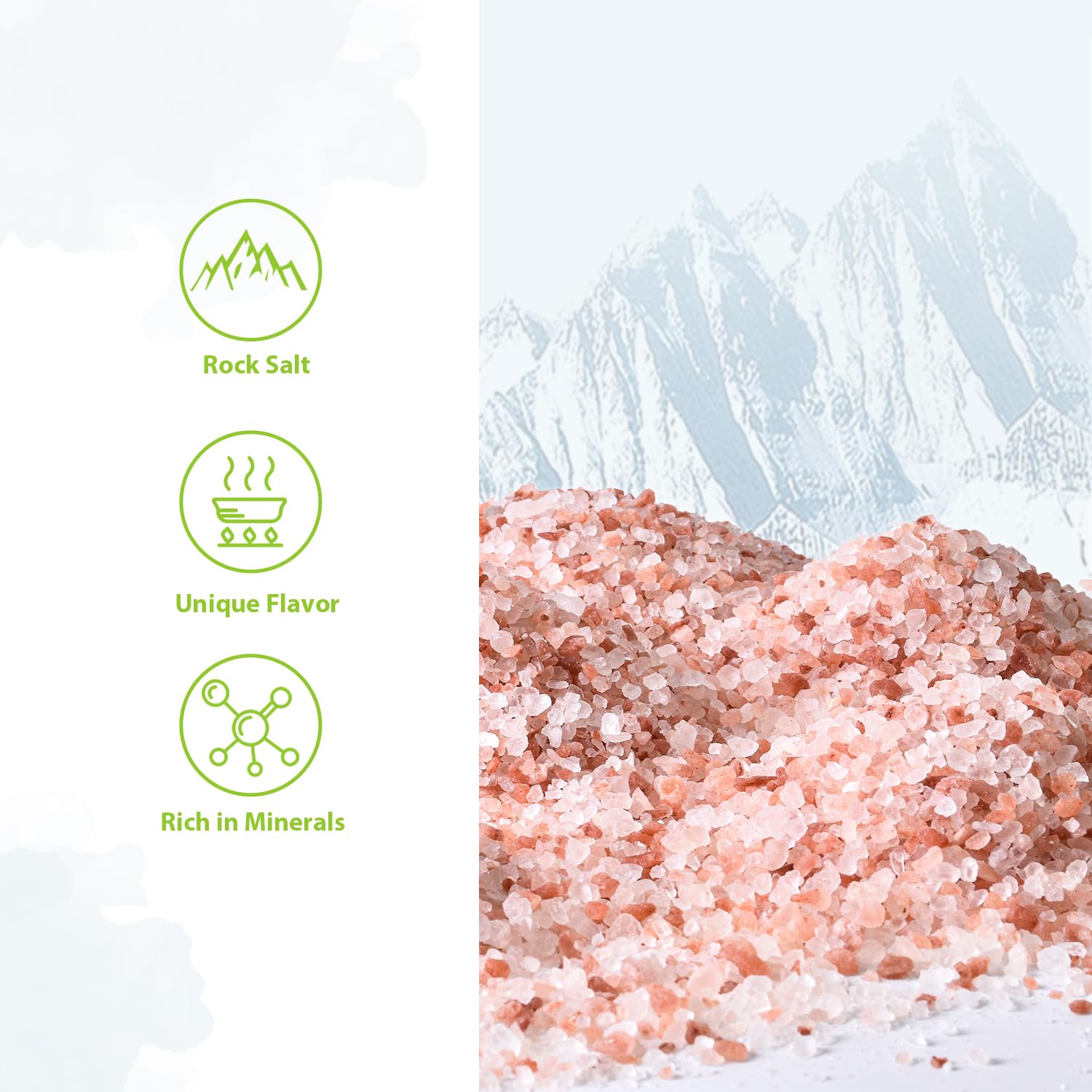 Soeos Himalayan pink salt crystals ideal for grinder use