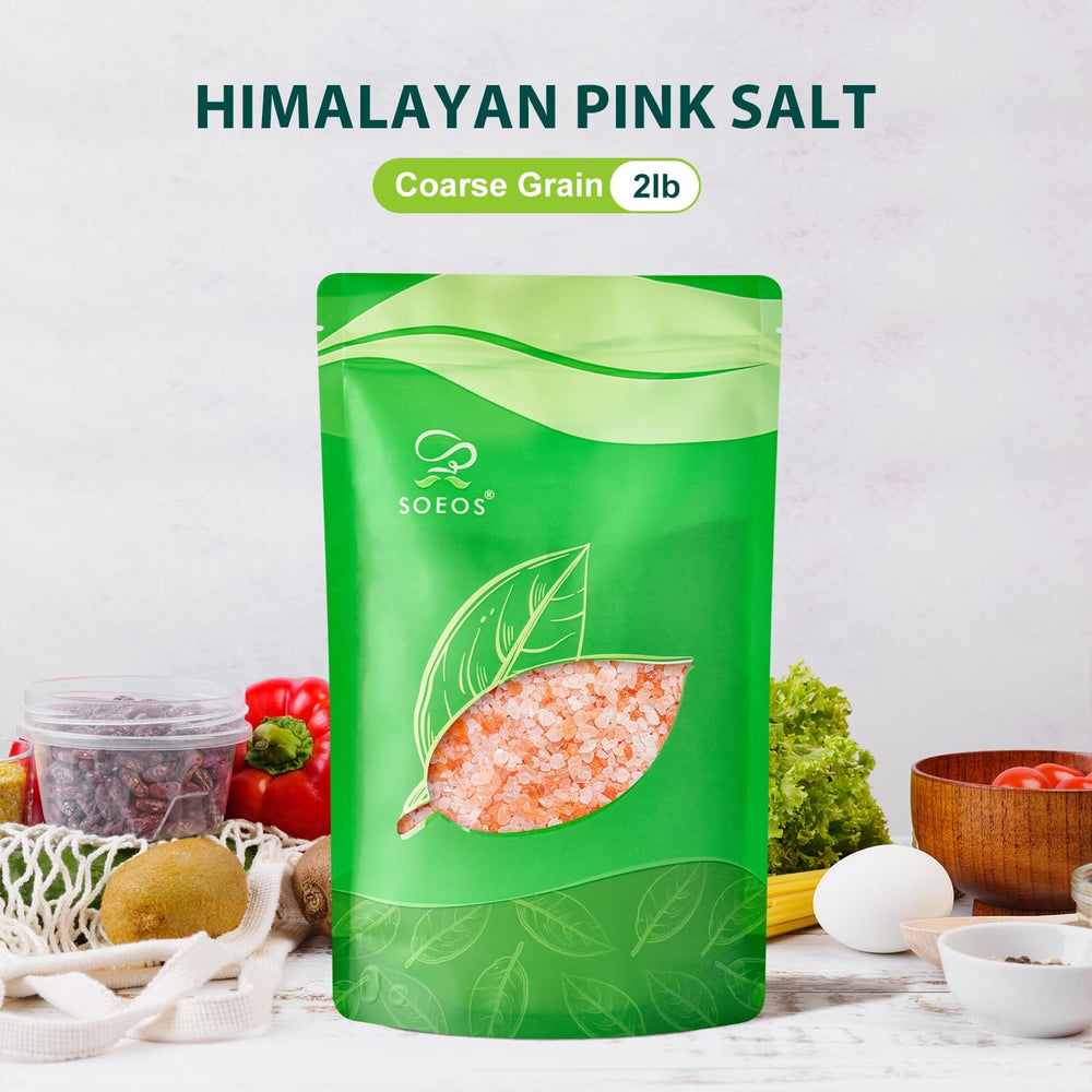 Soeos Himalayan Pink Salt meal prep setup helps guide portioned flavor.