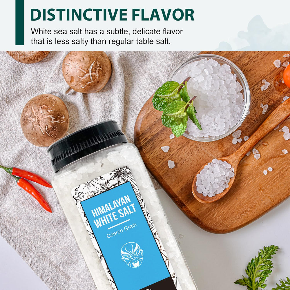 Soeos Himalayan White Salt elevates flavor without overpowering natural notes