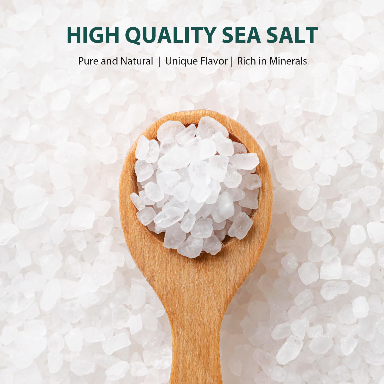 Soeos Himalayan White Salt finishing salt on dish elevates presentation and taste