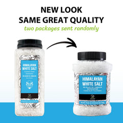 Soeos Himalayan White Salt for grinder refill makes seasoning easy