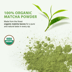 Soeos Matcha powder whisk and bowl help you whip creamy foams fast.