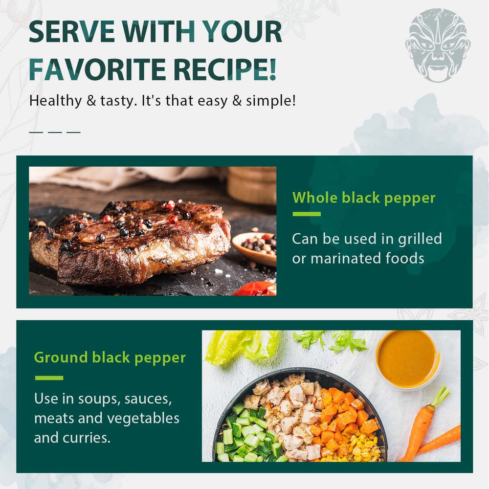 Soeos non-GMO kosher peppercorns ensure quality and dietary compliance.