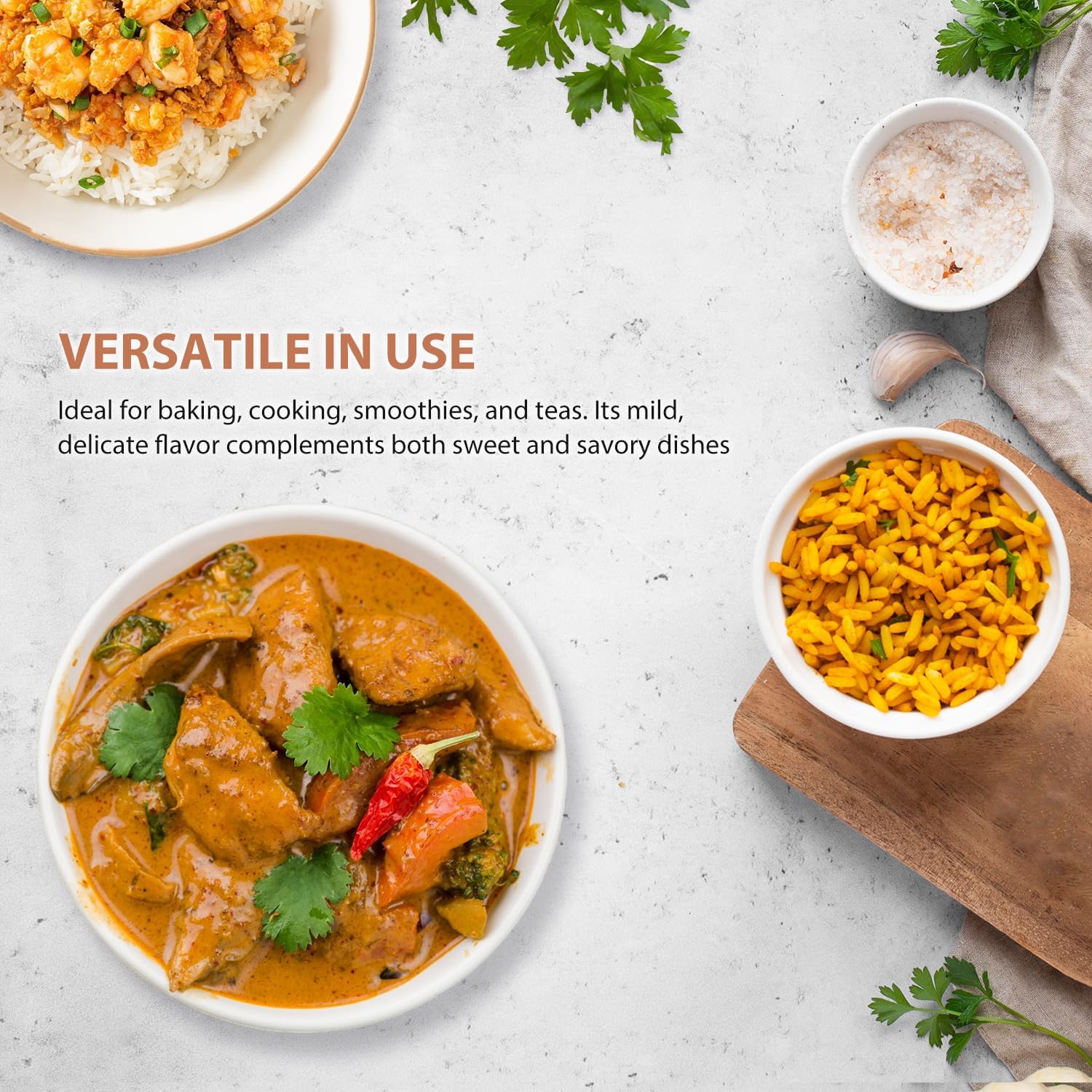 Soeos Cinnamon in kitchen scene ready for baking and sauces