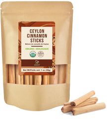 Soeos Organic Ceylon Cinnamon Sticks with premium whole quills for refined baking.