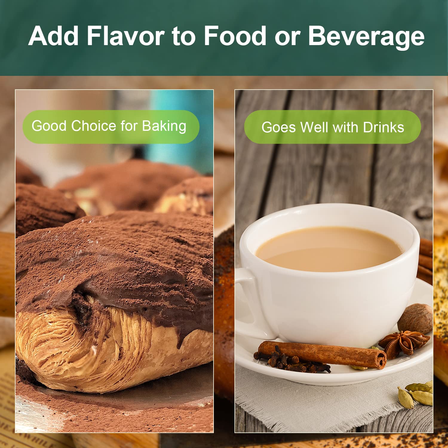 Soeos Organic Cinnamon Powder cookies image captures spicy-sweet aroma.
