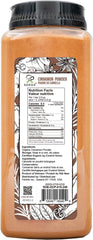 Soeos Organic Cinnamon Powder jar label communicates premium quality for pantry use.