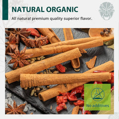 Soeos Organic Cinnamon Sticks in coffee for subtle warmth