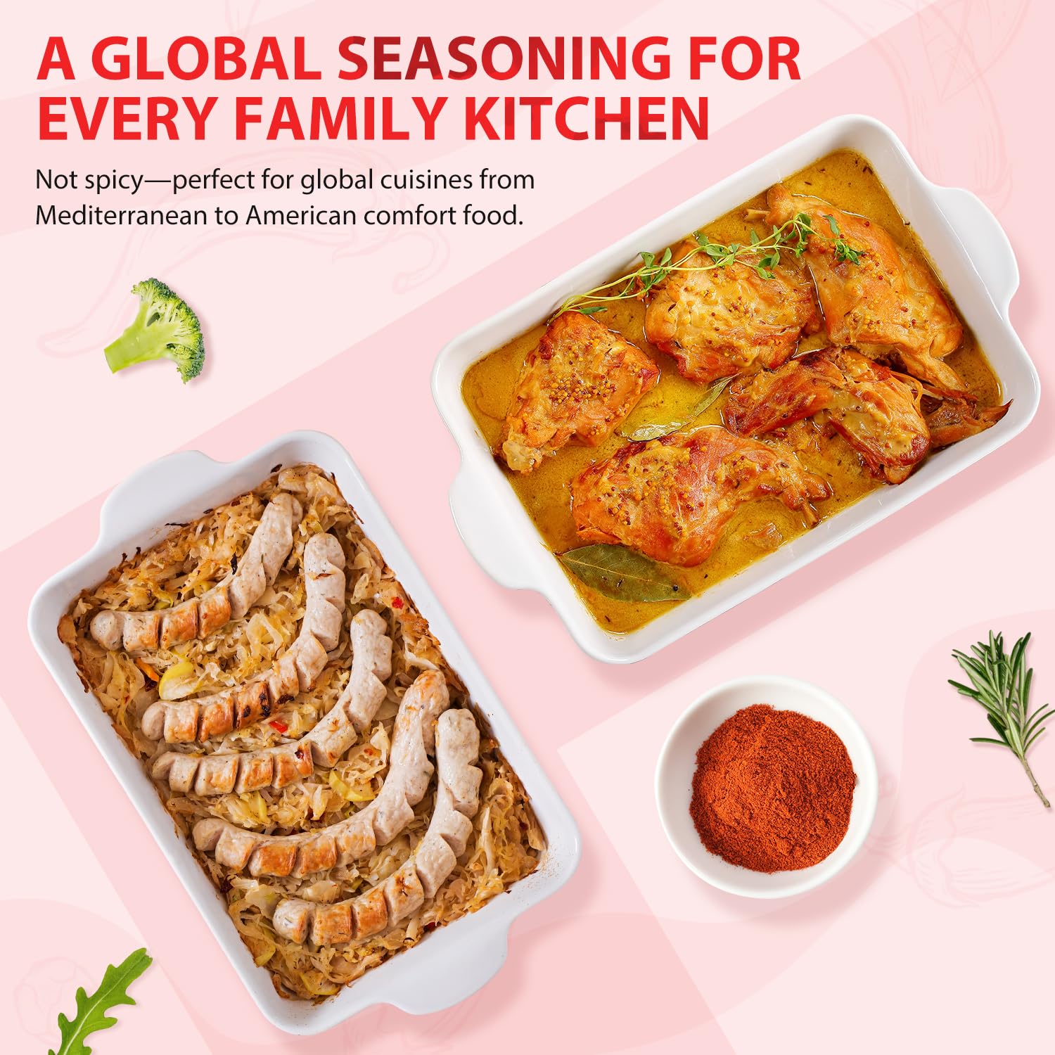 Soeos Paprika Powder with spices in a blend for rich flavor