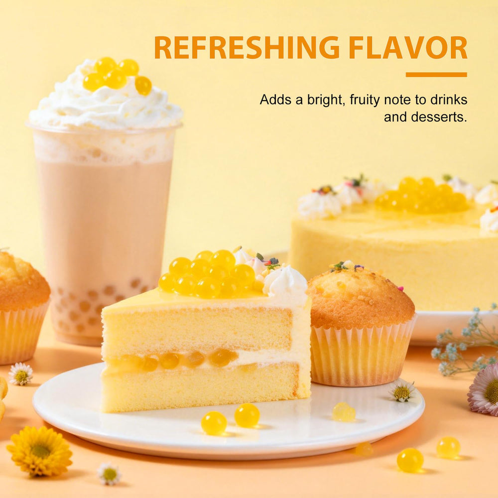 Soeos popping boba kitchen scene showing ready-to-use topping