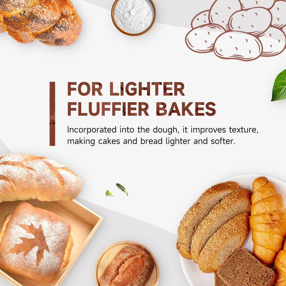 Soeos Potato Starch perfect for pie fillings and puddings.