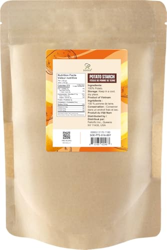 Soeos Potato Starch sauce thickener with glossy finish for silky gravies.