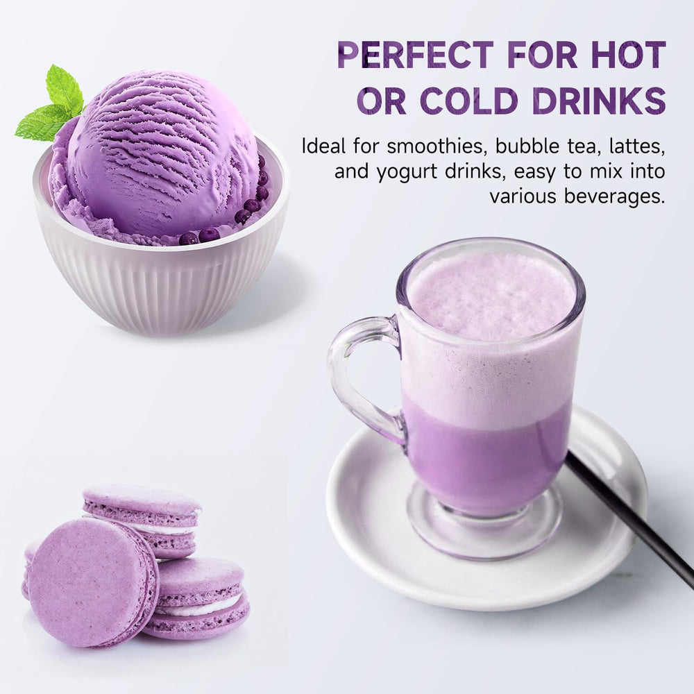 Soeos Purple Sweet Potato Powder brightens pasta dough with color