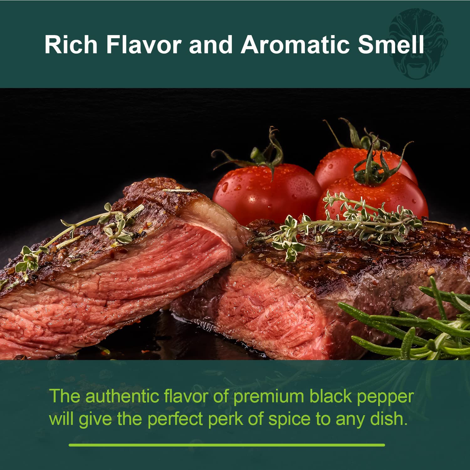 Soeos resealable pouch peppercorns demonstrates freshness preservation.