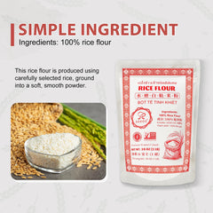 Soeos Rice Flour gluten-free symbol supports safe gluten-free recipes.