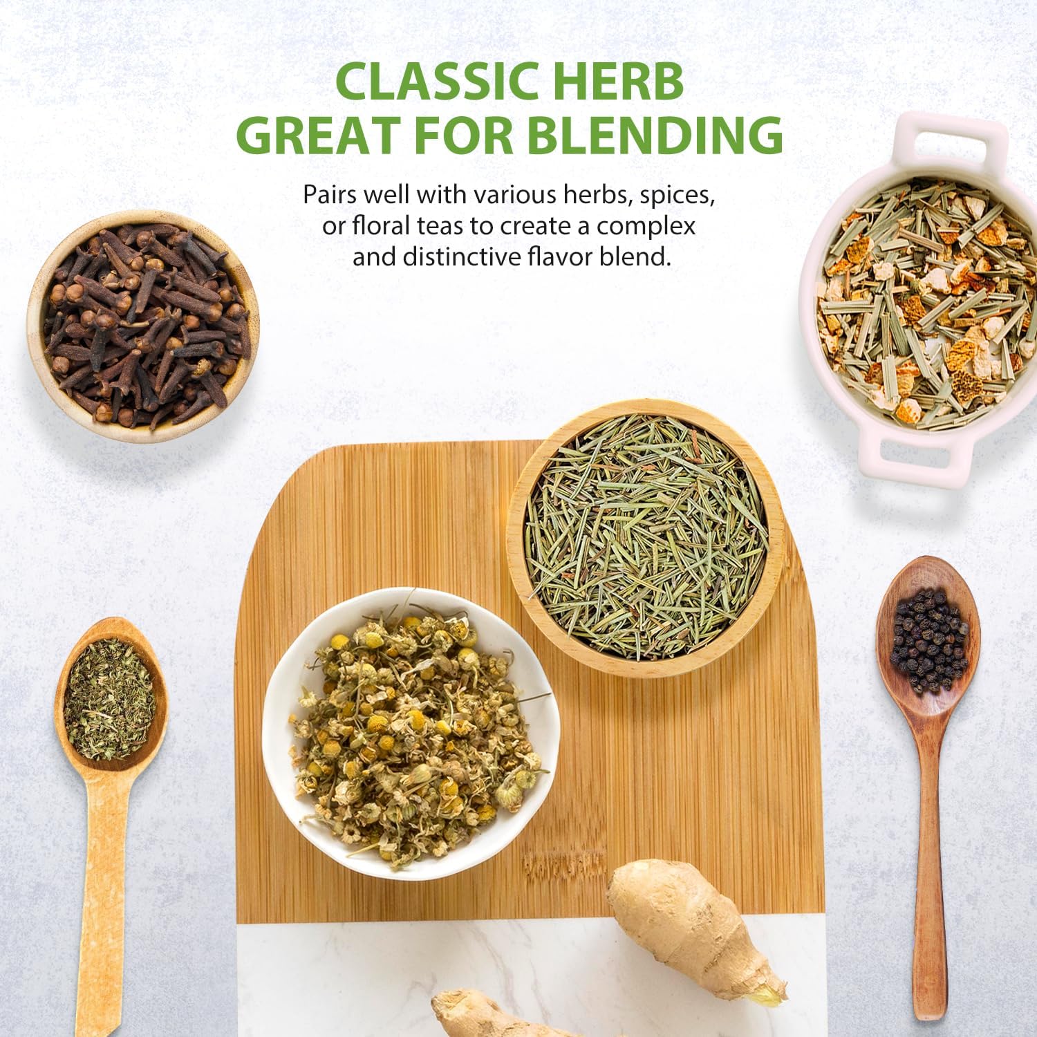 Soeos rosemary-infused oil bottle for sauces and marinades