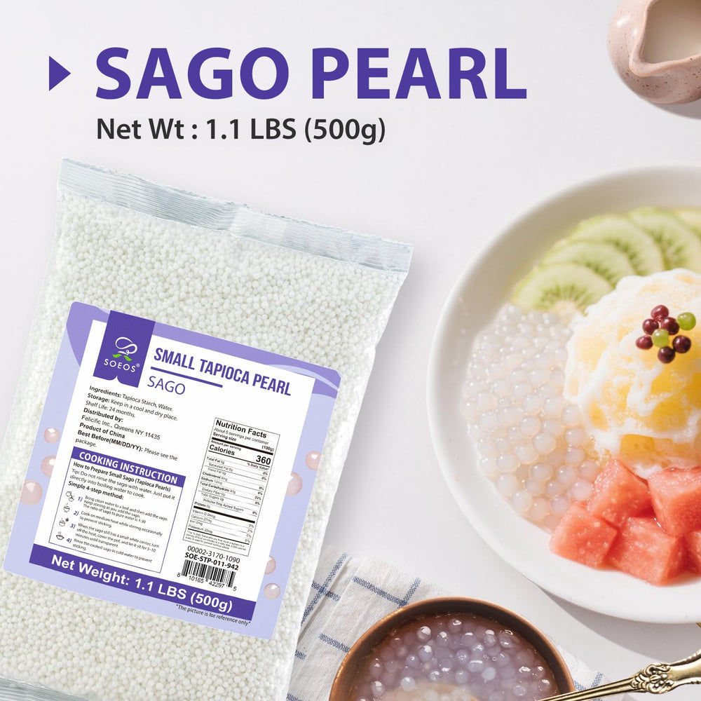 Non-GMO and gluten-free Soeos pearls enable inclusive desserts.