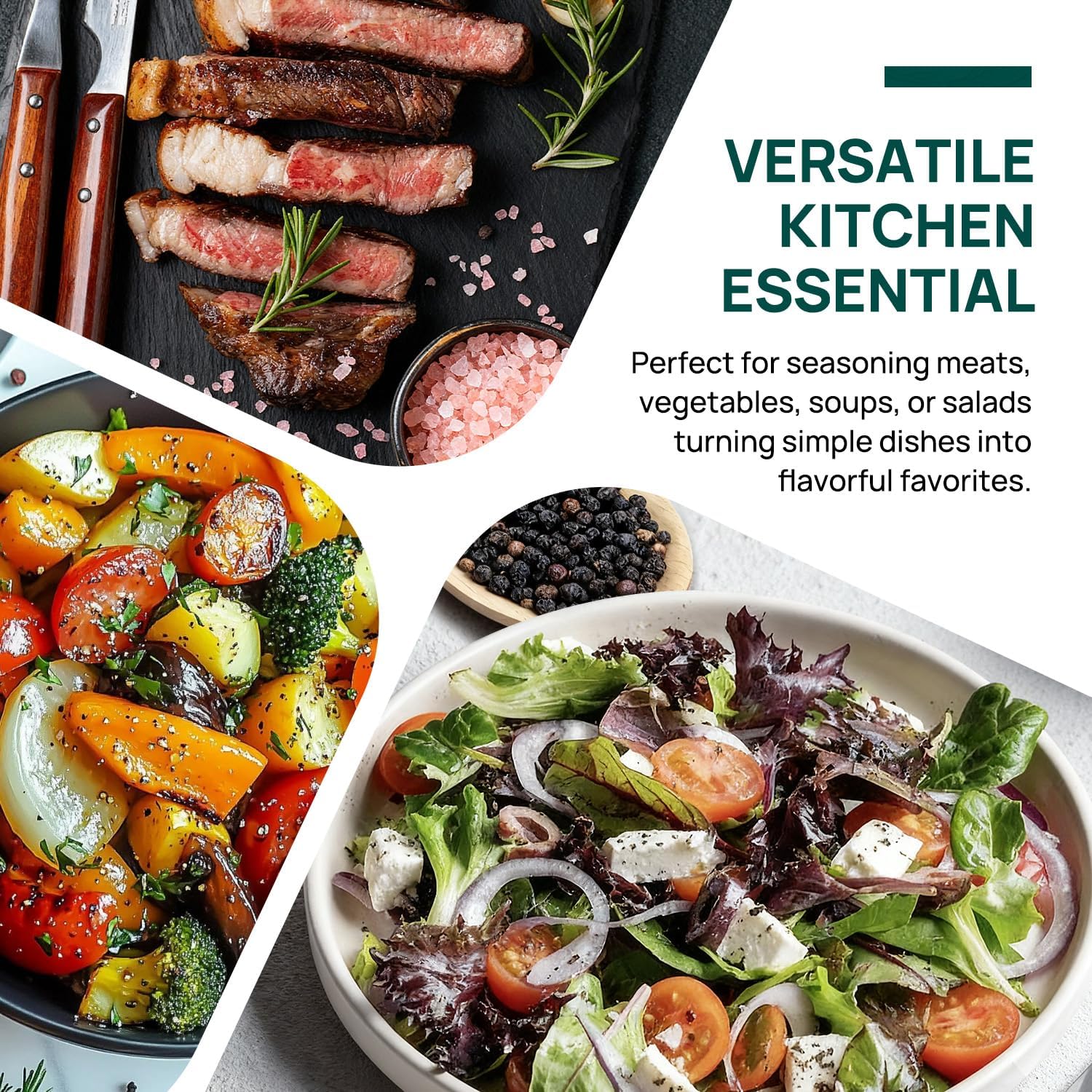 Soeos salt and pepper set packaged for home cooks and grill nights.