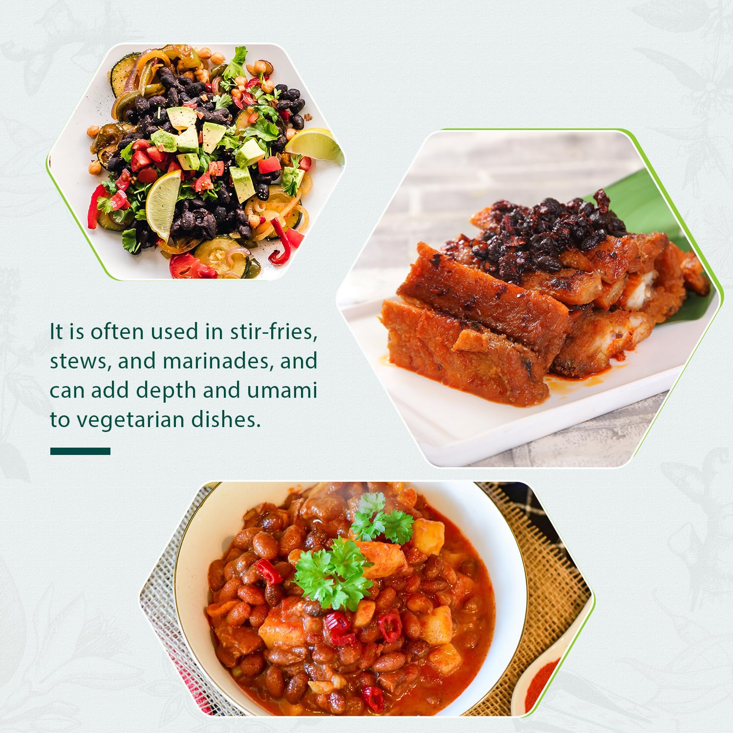Soeos Salted Black Bean Spiced glazed dish with savory finish.