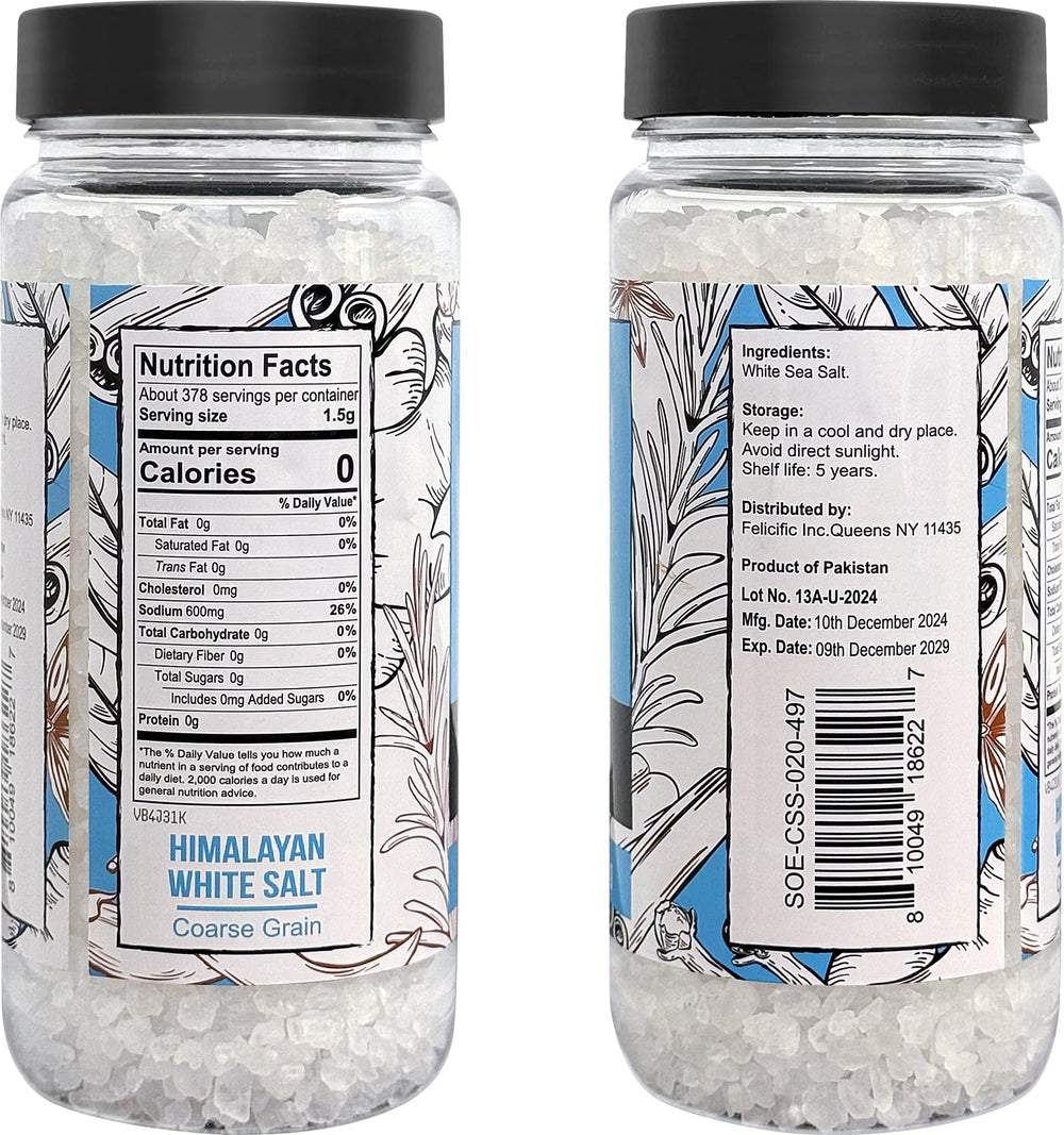 Close-up of Soeos Himalayan sea salt crystals highlighting mineral texture