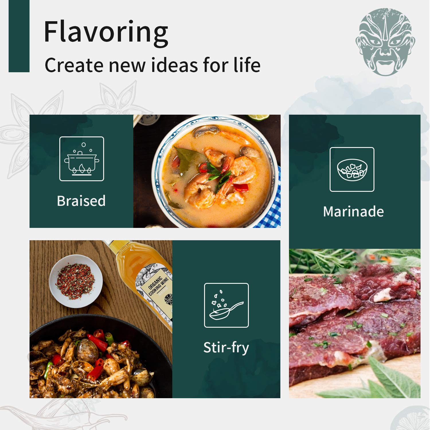 Soeos Shaoxing wine dumpling stuffing enhances savory notes.