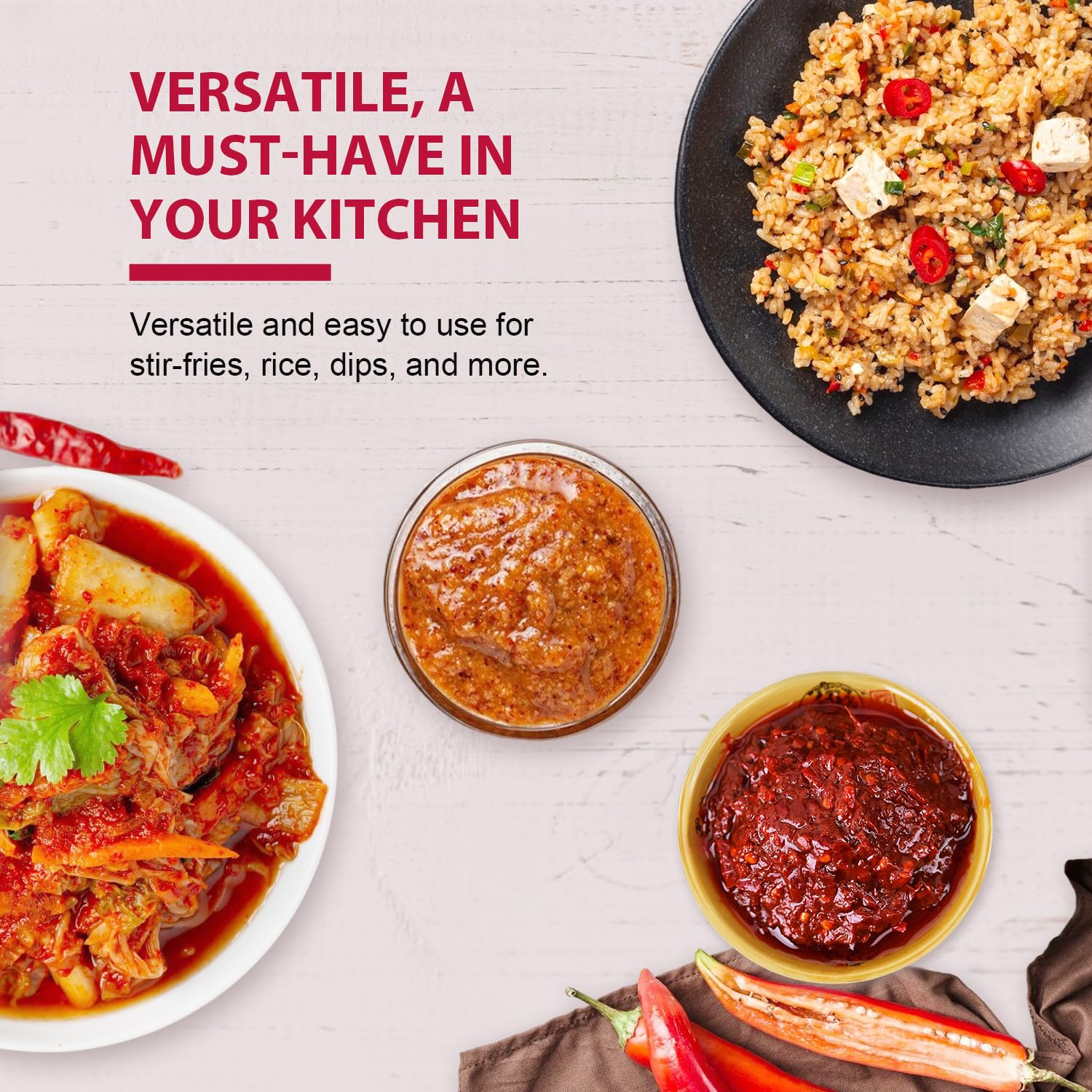 Chef demonstrates quick seasoning with Soeos Sichuan paste