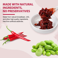 Soeos Sichuan paste label close-up shows authentic chili oil aroma