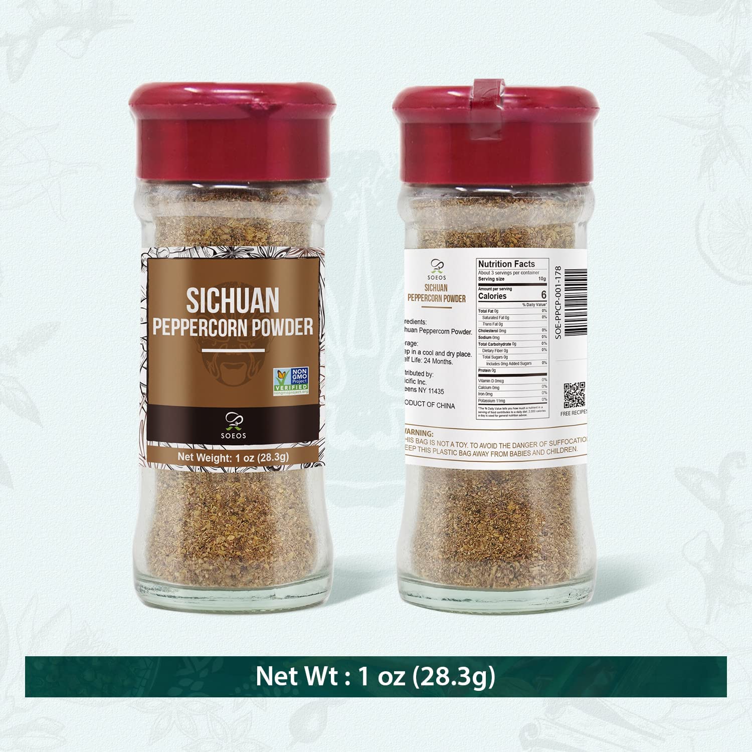 Soeos peppercorn powder in a bowl shows versatile kitchen staple.
